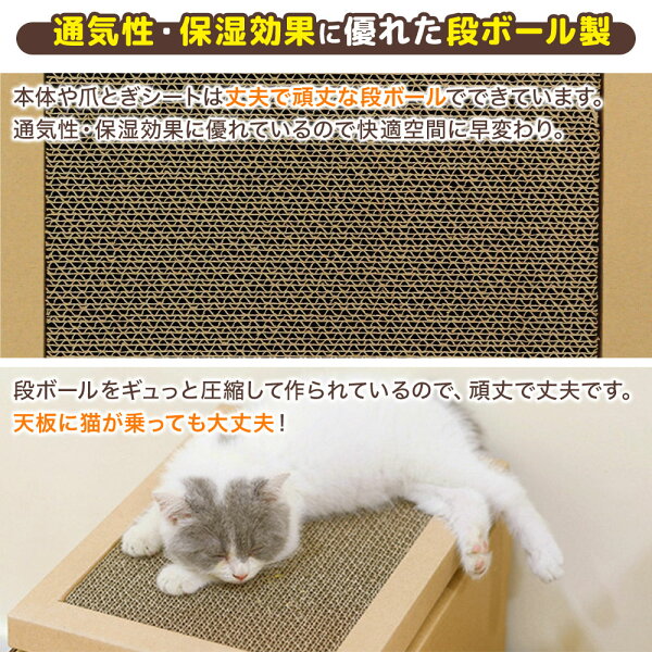 【 ☆半額 & 10%オフ☆ 】4日17時~先着★ つめとぎ 猫 爪とぎ ダンボール 爪研ぎ ダンボールハウス 段ボール 爪とぎハウス かわいい おしゃれ 爪磨き 爪みがき 爪研ぎ 段ボールハウス ネコ ねこ ペット キャットタワー キャットハウス 肉球 窓付き 頑丈 丈夫